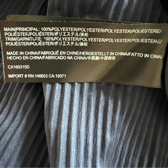 C/Meo Collective Navy Blue Pleated Dress 17885 - Picture 10 of 10